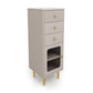 Glam Combo – commode de rangement verticale en pierre, commode pour chambre à coucher