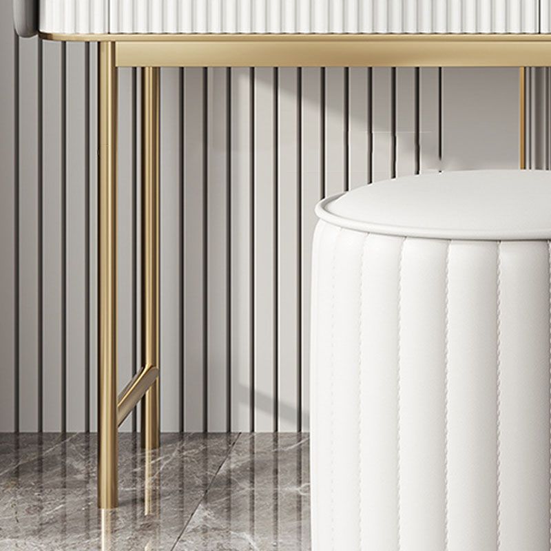 Glam Wooden Makeup Vanity Desk Glass Top Vanity Dressing Table Set Clearhalo 'Bedroom Furniture' 'furn' 'furn_makeup_vanities' 'Furniture' 'Makeup Vanities' 'makeup_vanities' 1200x1200_c93c59f5-998b-41ab-8753-c7d0e7e90bcf