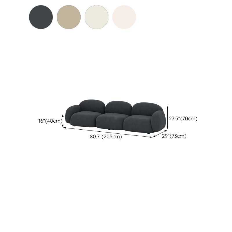 Cojines contemporáneos salón de estar de brazo enrollado