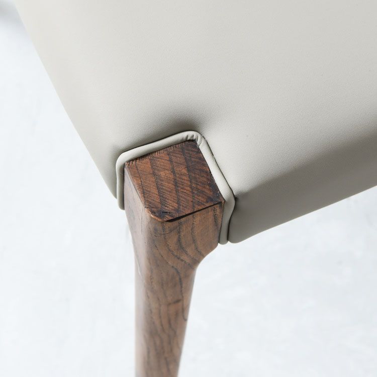 Contemporary Solid Wood Armless Chair Home Upholstered Dining Chair