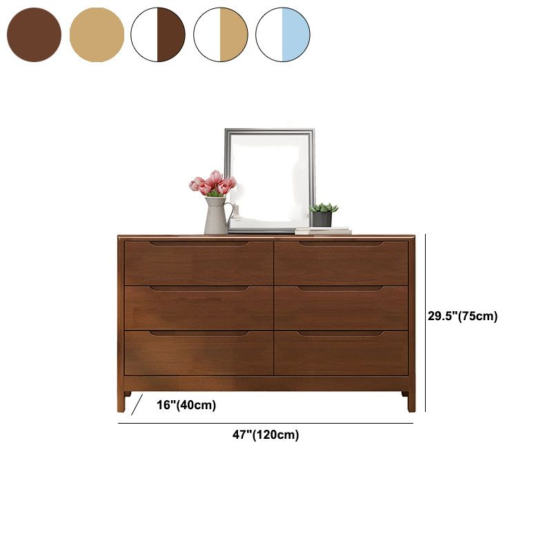 16" W Rubber Wood Storage Chest Modern Dresser with Drawers for Bedroom Clearhalo 'Bedroom Furniture' 'Dressers & Chests' 'dressers_chests' 'furn' 'furn_dressers_chests' 'Furniture' 1200x1200_c942db8a-683d-476d-9729-84a0004fcd2c