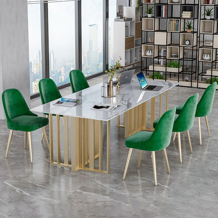 Rectangle Luxury Dining Table White Tone Fixed Table with Sintered Stone Clearhalo ' dining_table' 'Dining Tables & Seating' 'Dining Tables' 'furn' 'furn_dining_table' 'Furniture' 'furniture_dining_table' 'Kitchen & Dining Furniture' 'kitchen&dining_furn' 'kitchen' 'kitchen_dining_table' 1200x1200_c9468cf9-7188-4cc5-ae80-b85bdf79c552