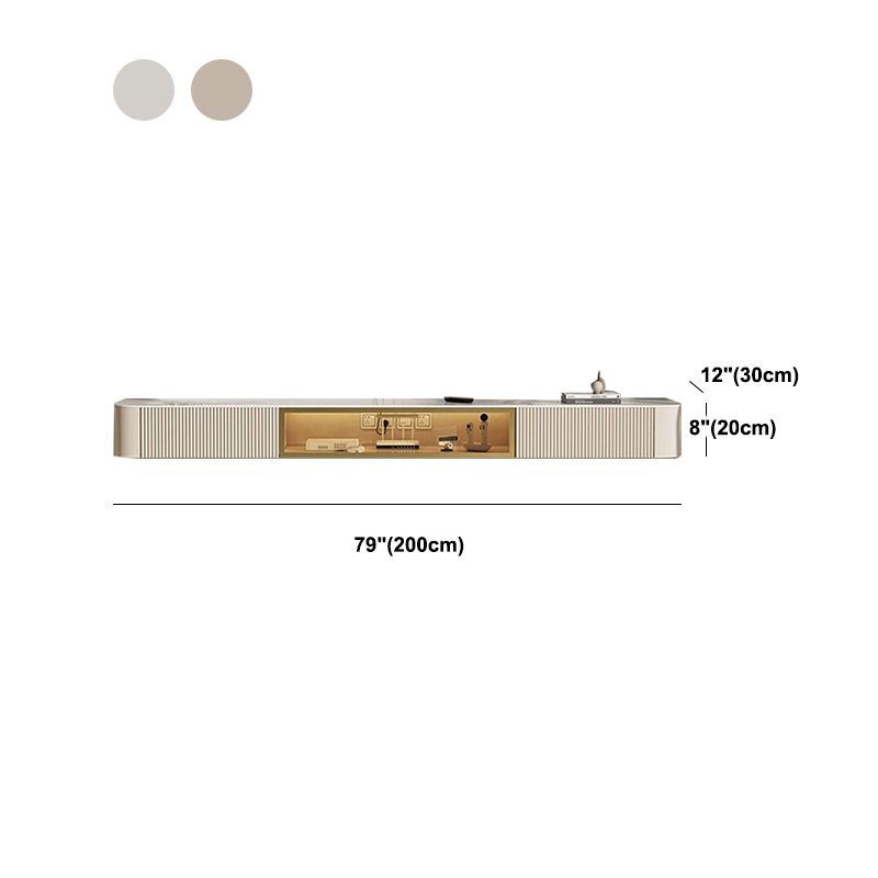 Armadio TV in ardesia Stile splendido Simple casa TV montata a parete console