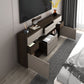 Moderna console TV multimediale Console porta TV in legno con 6 cassetti