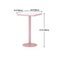 Industrial Style Pink Bar Table Marble White 23.6"W Top Indoor Bistro Table Clearhalo 'Bar Furniture' 'Bar Tables' 'bar_tables' 'furn' 'furn_bar_tables' 'Furniture' 'furniture_bar_tables' 'Kitchen & Dining Furniture' 'kitchen&dining_furn' 'kitchen' 1200x1200_c948891a-945a-45bd-b731-0aecc2960065