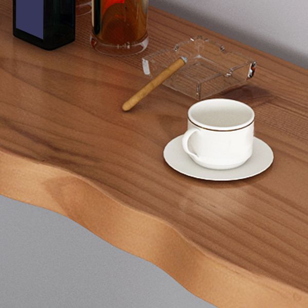 Tavolo da bar per top in legno di pino industriale Tavolo da bistrot rettangolo con doppio piedistallo in nero