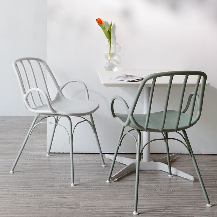 Industrial Style Kitchen Dining Chairs Dining Arm Side Chairs with Metal Legs Clearhalo ' kitchen&dining_furn' 'Dining Chairs' 'Dining Tables & Seating' 'dining_chair' 'furn' 'furn_dining_chair' 'Furniture' 'furniture_dining_chair' 'Kitchen & Dining Furniture' 'kitchen' 1200x1200_c9491186-23fa-4a35-a188-0c70cfe1743a