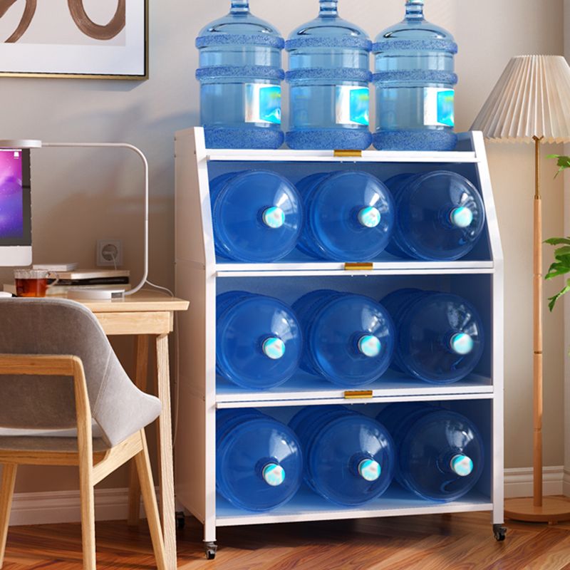 Libreria standard in metallo chiuso in stile glam per la sala da studio