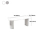 Stone Double Pedestal Dining Table Simplicity Style Dining Room Table for Home Clearhalo ' dining_table' 'Dining Tables & Seating' 'Dining Tables' 'furn' 'furn_dining_table' 'Furniture' 'furniture_dining_table' 'Kitchen & Dining Furniture' 'kitchen&dining_furn' 'kitchen' 'kitchen_dining_table' 1200x1200_c949bbee-d449-45eb-b057-a7b8f4c335a5