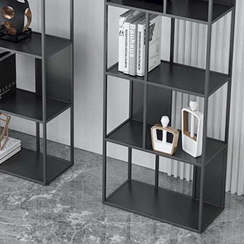 Open Metal Bookcase Industrial Rectangular Shelf for study room Clearhalo 'Bookcases' 'Furniture' 'furniture_bookcases' 'kitchen' 'kitchen_bookcases' 'Living Room Furniture' 'Office Furniture' 1200x1200_c949d4ed-7190-4971-a222-99c88d113852