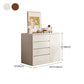 Commode multi-tiroirs coffre de rangement en bois blanc et marron pour le chevet