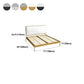 Metal Low Profile Bed Frame 43.31-inch H Wire-Grid Bed with Headboard Clearhalo 'Bedroom Furniture' 'Beds' 'furn' 'furn_beds' 'Furniture' 1200x1200_c94ab117-d09c-408d-b247-5caf94ed3daf