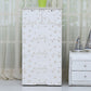 Modern White Cabinet with 6 Drawers Plastic Storage Cabinet for Bedroom