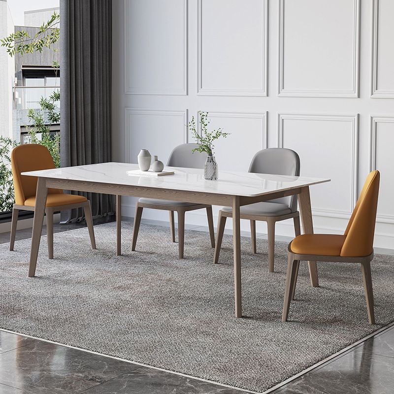 Modern Style Solid Wood Dining Set 1/4/5/7 Pieces Dining Set for Dining Areas Clearhalo 'Dining Room Sets' 'Dining Tables & Seating' 'dining_room_set' 'furn' 'furn_dining_room_set' 'Furniture' 'Kitchen & Dining Furniture' 1200x1200_c94c5550-b636-4314-a702-32d54aea068a