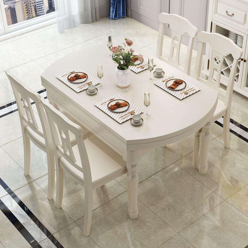 Traditional Wooden Table Set 1/4/5/7 Pieces Dining Set for Home Clearhalo 'Dining Room Sets' 'Dining Tables & Seating' 'dining_room_set' 'furn' 'furn_dining_room_set' 'Furniture' 'Kitchen & Dining Furniture' 1200x1200_c94c84e4-efcd-4215-ab65-cb85caa489e5