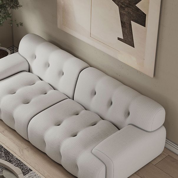 Skandinavische Sitzstoff Wohnzimmer eingebrauchter Arm getuftetes Standardsofa