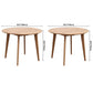 Contemporary Round Dining Table Oak Solid Wood Table with 4 Legs for Dining Room Clearhalo ' dining_table' 'Dining Tables & Seating' 'Dining Tables' 'Furniture' 'furniture_dining_table' 'Kitchen & Dining Furniture' 'kitchen&dining_furn' 'kitchen' 'kitchen_dining_table' 1200x1200_c94e3aa4-063d-485f-be31-78b75997b930