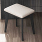 Black Modern Vanity Wood Mirrored Makeup Dressing Table Stool Set Clearhalo 'Bedroom Furniture' 'furn' 'furn_makeup_vanities' 'Furniture' 'Makeup Vanities' 'makeup_vanities' 1200x1200_c94f225b-aaa0-4d7d-bed9-0e3e911460b6