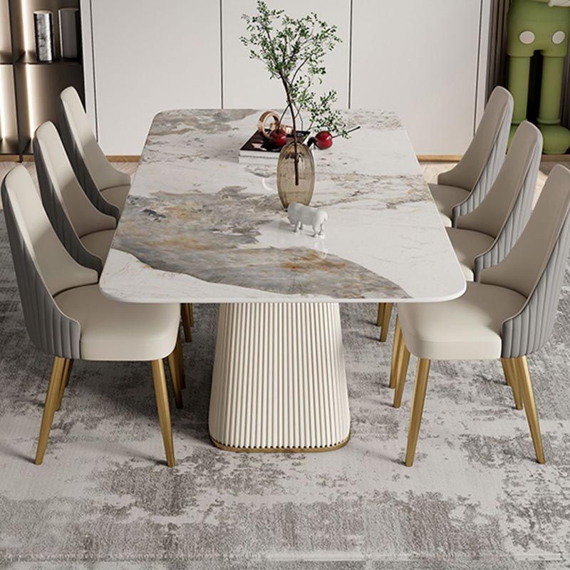 Glam Upholstered Dining Chair Leather Dining Chair with Gold Legs Clearhalo 'Dining Chairs' 'Dining Tables & Seating' 'dining_chair' 'furn' 'furn_dining_chair' 'Furniture' 'Kitchen & Dining Furniture' 1200x1200_c94f9b80-7298-4f8b-8146-f604abb7ba89