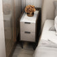 Comodino da letto in legno finto tavolo da notte contemporaneo con cassetti