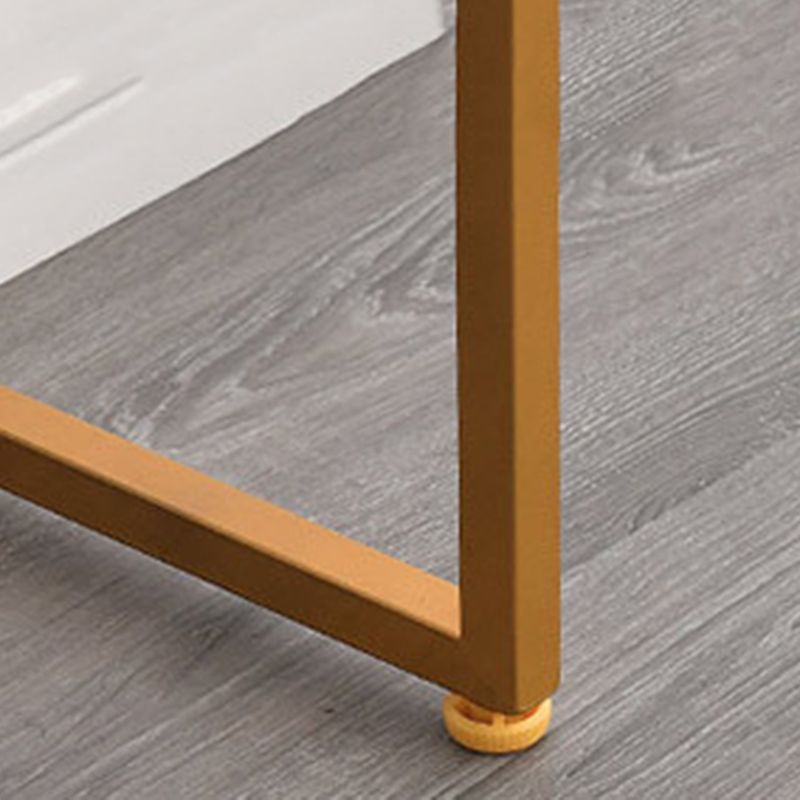 Glam Console Accent Table Antieke afwerking Bafe -consoletafel in marmer