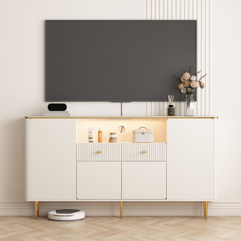 Stone TV Stand Console Glam Media Console TV Stand with Drawers Clearhalo 'furn' 'furn_tv_stands_entertainment_centers' 'Furniture' 'Living Room Furniture' 'TV Stands & Entertainment Centers' 'TV Stands & Media Storage Furniture' 'tv_stands_entertainment_centers' 1200x1200_c9524de6-7047-4a3f-b9c4-92fb7c02dde3