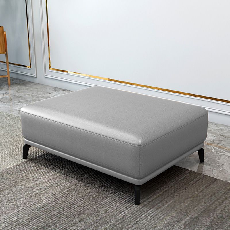 Rectangle Footstools Genuine Leather 23.4 Inch Width Standard Foot Stool Clearhalo 'furn' 'furn_ottomans_poufs' 'Furniture' 'Living Room Furniture' 'Ottomans & Poufs' 'ottomans_poufs' 1200x1200_c95252e0-0e38-40f2-828d-236cfd823ed8