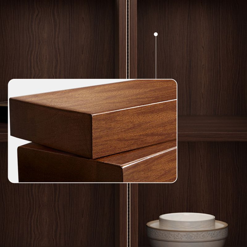 Server in stile contemporaneo di credenza in pietra con armadi e cassetti