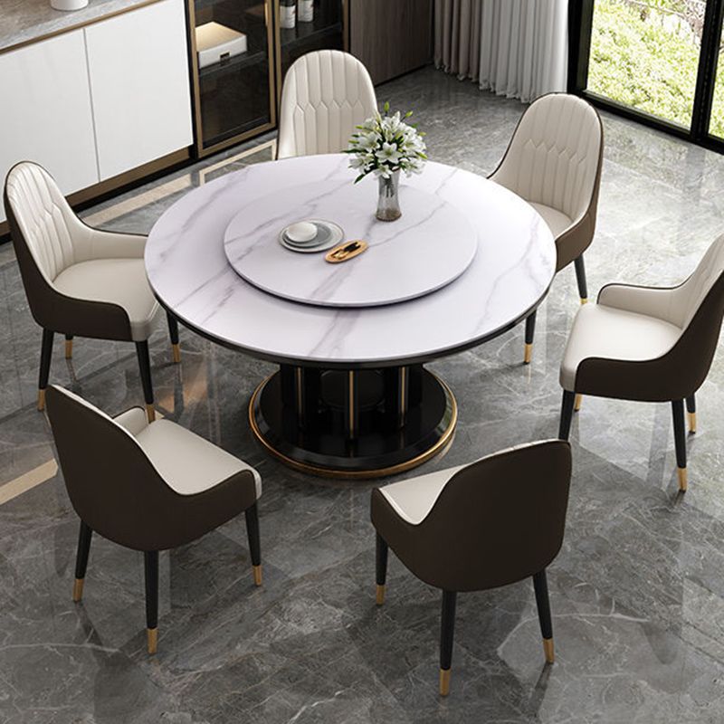 Sintered Stone Dining Table Convertible Dining Table for Kitchen Clearhalo 'Dining Tables & Seating' 'Dining Tables' 'dining_table' 'furn' 'furn_dining_table' 'Furniture' 'Kitchen & Dining Furniture' 1200x1200_c952d143-4c22-4d99-8162-4297ab50358c