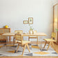 Modern Rectangle Wood Dining Table 1/3/5 Pieces Dining Set for Dining Room