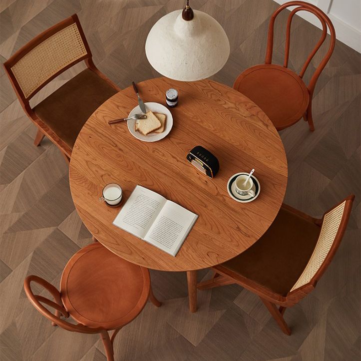 Esstisch für Esszimmer, Küche, runder Esstisch aus massivem Holz