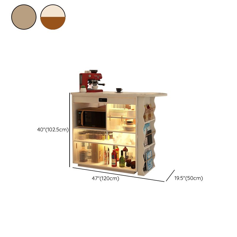 Style contemporain 1/2 pièces Table de bar spécialisée en pierre pour le salon