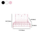 84.65 inch Wide Contemporary Bed Frame Metal Solid Color Bed with Headboard
