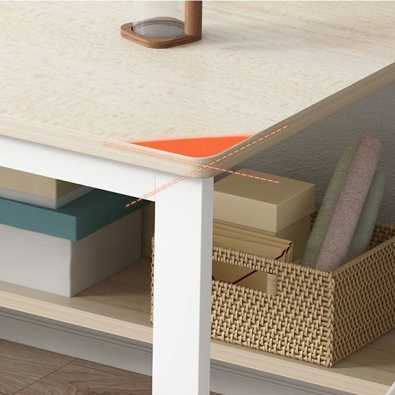 Metal and Wooden Writing Desk Sled Base Rectangular Office Desk for Office Clearhalo 'furn' 'furn_office_desk' 'Furniture' 'Office Desks' 'Office Furniture' 'office_desk' 1200x1200_c957826f-2dce-4b4b-a190-007ad3fa8608