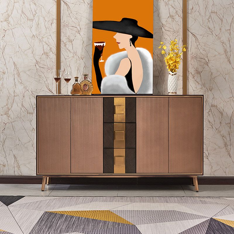 MODERNA SIDECCHIO TABELLO ABBIGLIAMENTO INDICATURA LEGNO - 59,01 "L X 15,75" W X 35.43 "H