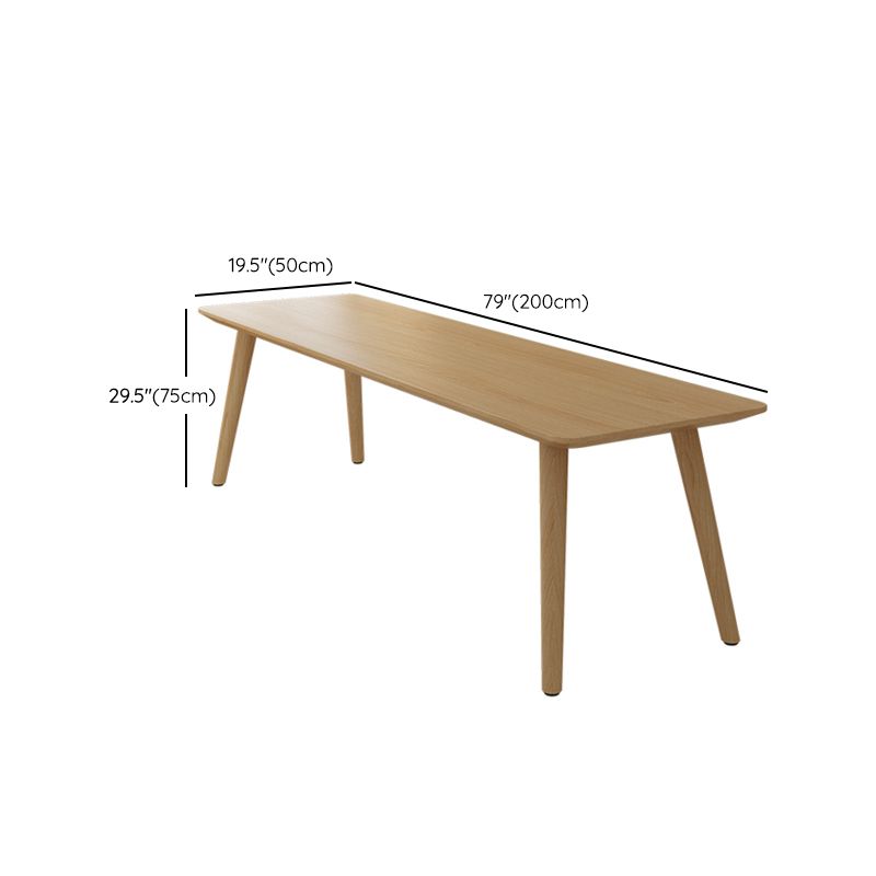 29.53 "Tall vast hout schrijfde bureau natuurlijk gebogen kantoorbureau met Parsons -basis
