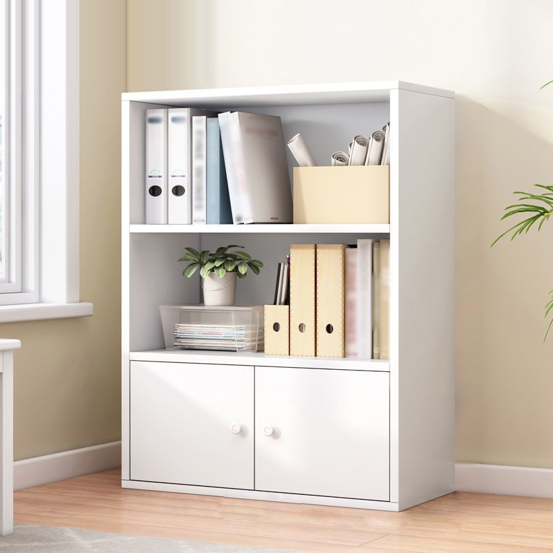 Manufactured Wood Standard Bookcase Contemporary Bookcase With Doors Clearhalo 'Bookcases' 'furn' 'furn_bookcases' 'Furniture' 'furniture_bookcases' 'kitchen' 'kitchen_bookcases' 'Living Room Furniture' 'Office Furniture' 1200x1200_c95b0d1e-aeb0-4c28-909d-e6764f57f22f