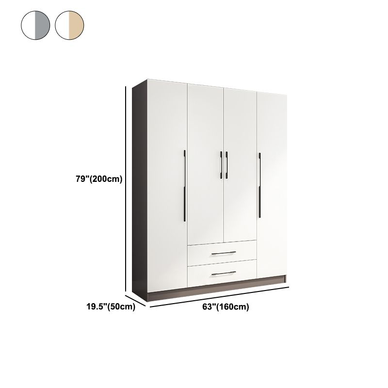 Engineered Wood Garderobe Armoire Modern Style garderobe voor slaapkamer
