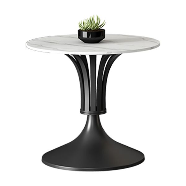 Metal Traditional Luxury Round Table Sintered Stone Indoor Table with Tulip Base Clearhalo 'Dining Tables & Seating' 'Dining Tables' 'dining_table' 'furn' 'furn_dining_table' 'Furniture' 'furniture_dining_table' 'Kitchen & Dining Furniture' 'kitchen' 'kitchen_dining_table' 1200x1200_c95d467d-960c-4f0f-b017-a900bd9a1a1e