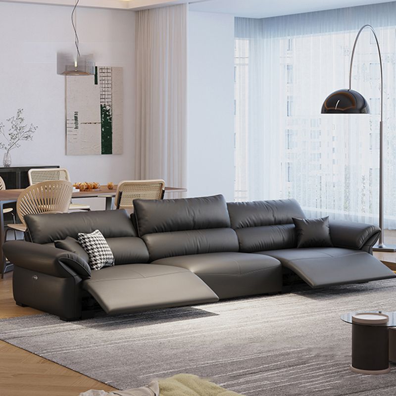 Scratch Resistant Power - Push Button Pillow Top Arm Genuine Leather Sofa Clearhalo 'furn' 'furn_sofas' 'Furniture' 'Living Room Furniture' 'Sofa' 'sofas' 1200x1200_c95f2423-54dc-40a4-b127-04270804e36e