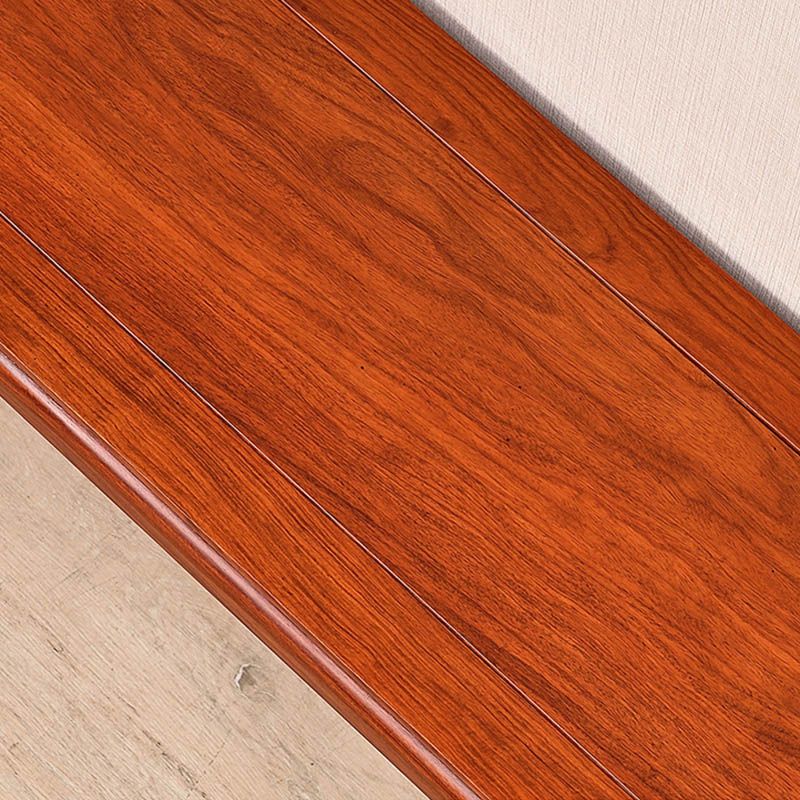 Modern Rectangular Console Table Wooden Console Sofa Table in Brown