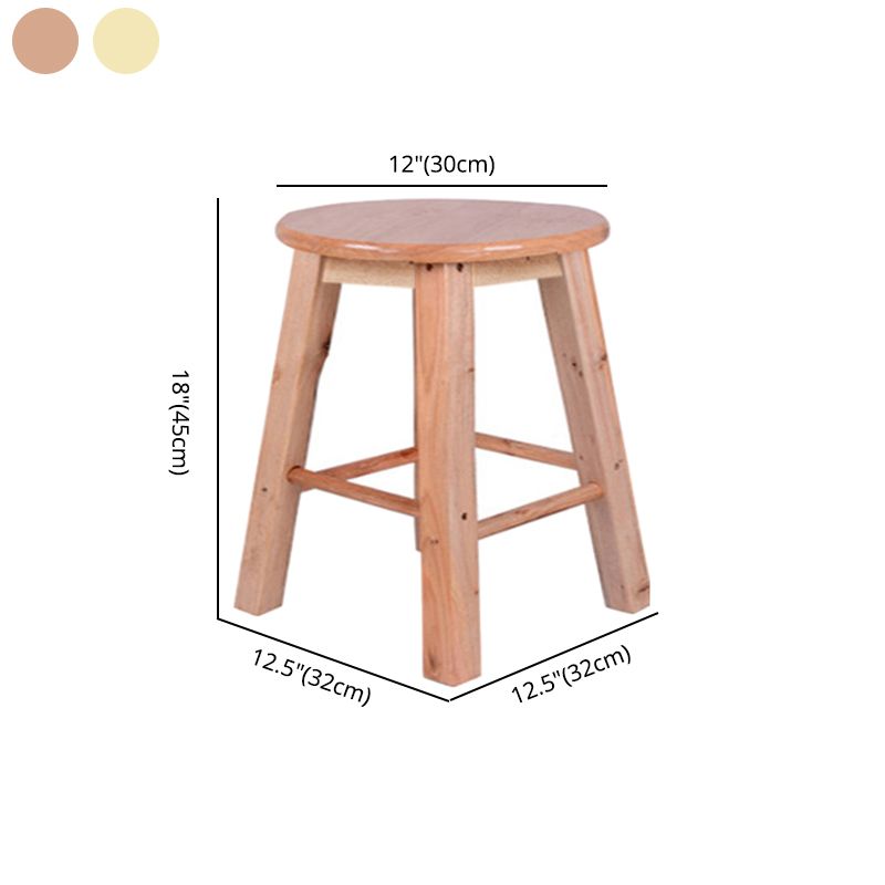 Modern Armless Non Foldable Counter Stool Wood Household Bar Stool with Pedal Clearhalo 'Bar Furniture' 'Bar Stools' 'bar_stools' 'furn' 'furn_bar_stools' 'furniture_bar_stools' 'Kitchen & Dining Furniture' 'kitchen&dining_furn' 'kitchen' 'kitchen_furn' Furniture' 1200x1200_c9617c87-ecaa-47c9-91e7-c8a338881222