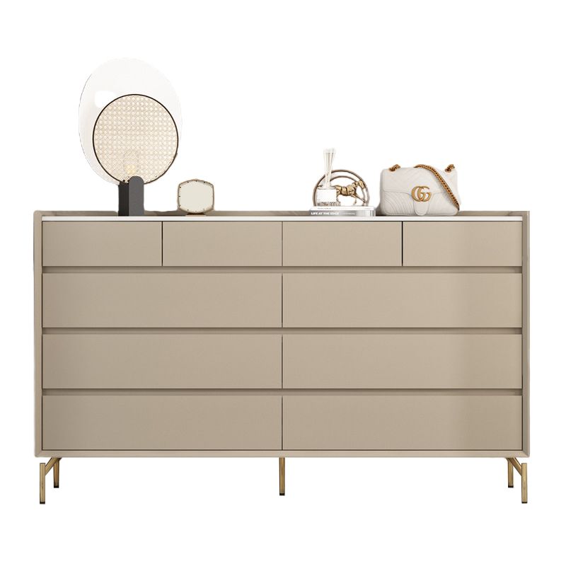 Glam Stone - Cassettiera portaoggetti per camera da letto, ampia 40,6 cm, bianca con cassetti