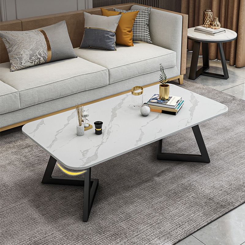Slate Coffee Table Rectangle 17.7" High Coffee Cocktail Table Clearhalo 'Coffee & Accent Tables' 'Coffee Tables' 'coffee_tables' 'furn' 'furn_coffee_tables' 'Furniture' 'Living Room Furniture' 1200x1200_c962b4ed-e7ea-48fc-b531-a4228885762b