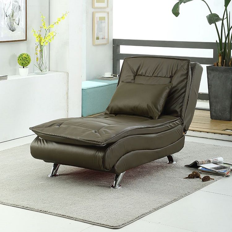 Chaise salon chaise réglable pour le salon avec base en métal