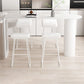 Stone Bar Dining Table Modern Bar Table with Double Pedestal Base for Dining Room Kitchen Clearhalo 'Bar Furniture' 'Bar Tables' 'bar_tables' 'furn' 'furn_bar_tables' 'Furniture' 'furniture_bar_tables' 'Kitchen & Dining Furniture' 1200x1200_c963029f-074f-4723-80e3-2d2120288d5f