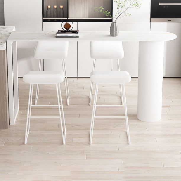 Stone Bar Dining Table Modern Bar Table with Double Pedestal Base for Dining Room Kitchen Clearhalo 'Bar Furniture' 'Bar Tables' 'bar_tables' 'furn' 'furn_bar_tables' 'Furniture' 'furniture_bar_tables' 'Kitchen & Dining Furniture' 1200x1200_c963029f-074f-4723-80e3-2d2120288d5f