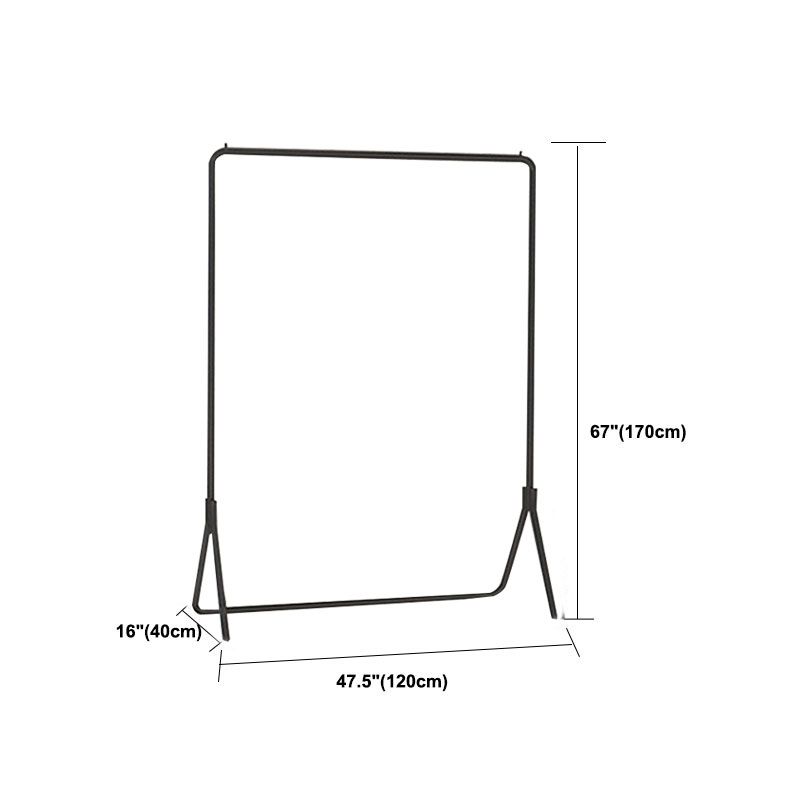 Kit de entrada de riel colgante contemporáneo de árbol de metal en negro