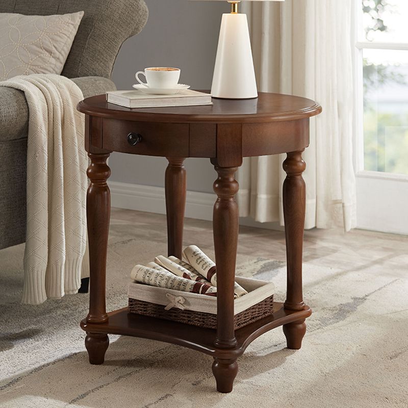 Table d'appoint à traîneau de rangement en bois de 60 cm de haut pour chambre à coucher