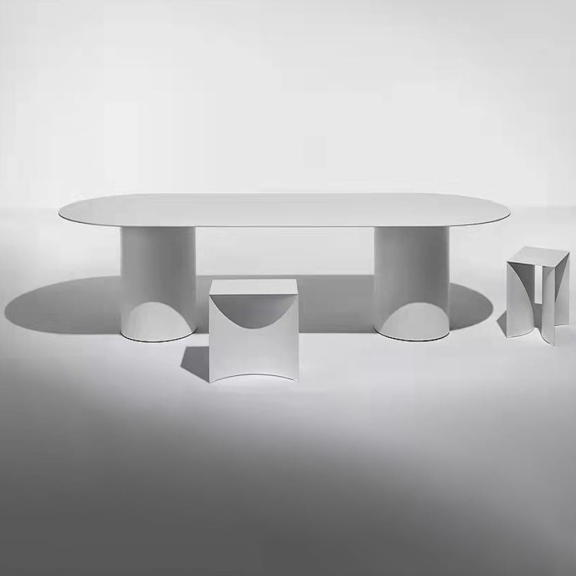 Oval Pine Solid Wood Table Double Pedestal Home Kitchen Dinner Furniture Clearhalo ' dining_table' 'Dining Tables & Seating' 'Dining Tables' 'furn' 'furn_dining_table' 'Furniture' 'furniture_dining_table' 'Kitchen & Dining Furniture' 'kitchen&dining_furn' 'kitchen' 'kitchen_dining_table' 1200x1200_c968b17e-2c13-47e6-ba85-7de89bd9df3e